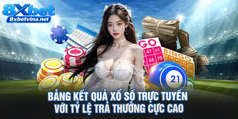 Bảng kết quả xổ số trực tuyến với tỷ lệ trả thưởng cực cao